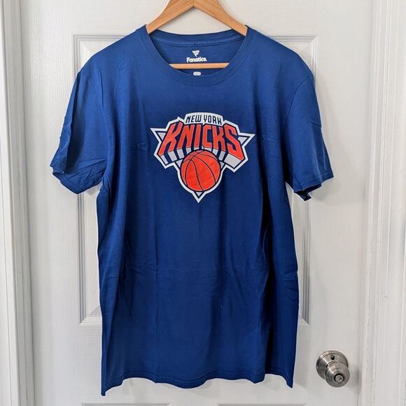 New York Knicks Fanatics T-Shirt – Blue – Size L/G - Picture 1 of 3